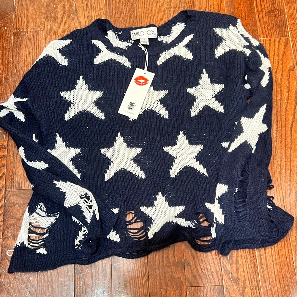 Wildfox Couture White Label Lennon Seeing Stars - in Vintage Dark Navy size sm - Picture 7 of 11
